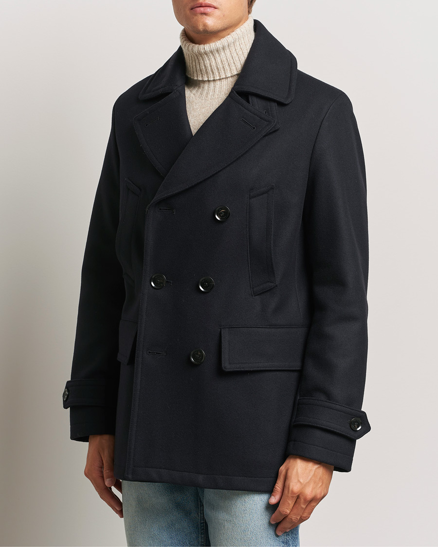 Herr |  | Belstaff | Milford Wool Peacoat Ink Blue