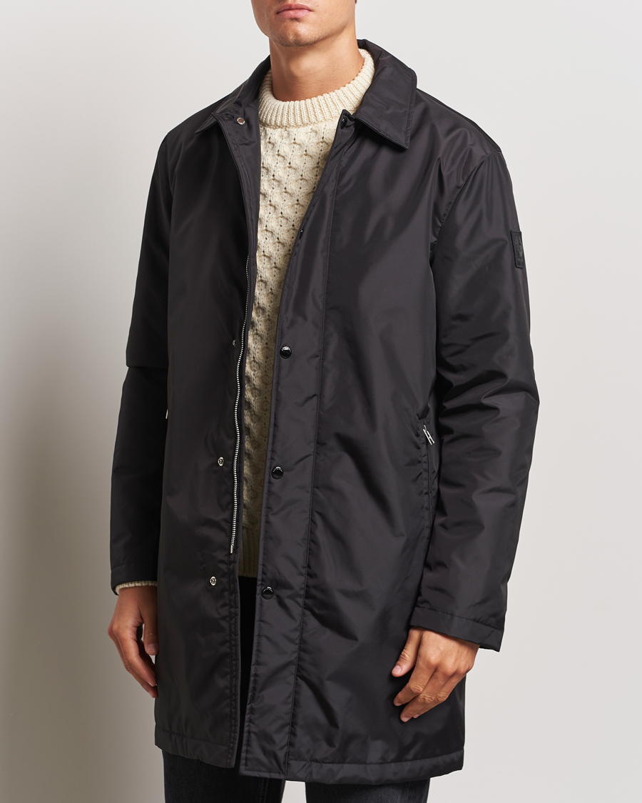 Herr |  | Belstaff | Drill Padded Nylon Coat Black