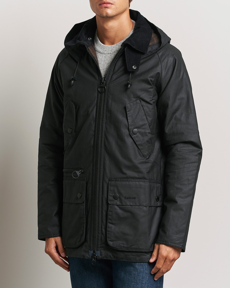 Herr |  | Barbour Heritage | Re-Engineered Beaufort Wax Jacket Black