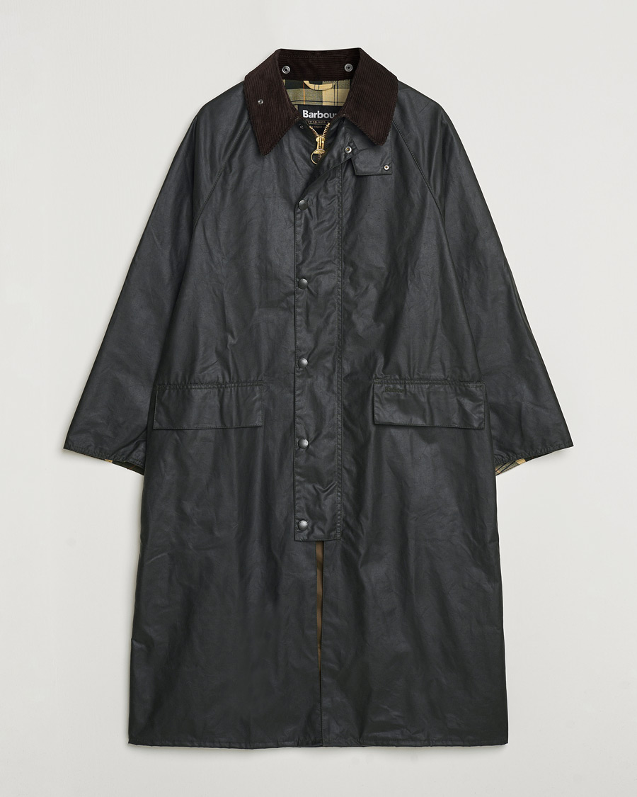 Barbour mens burghley waxed coat online