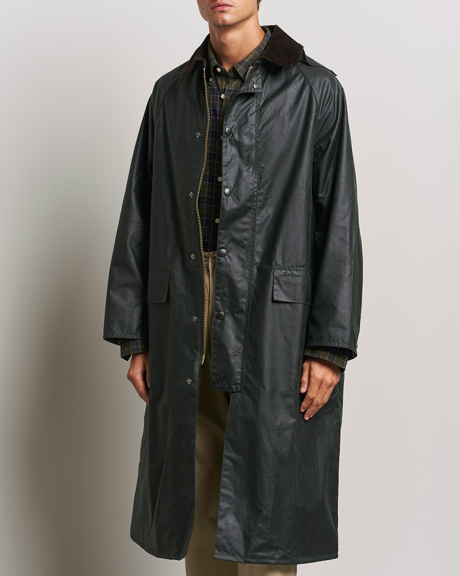 Herr |  | Barbour Heritage | Burghley OS Wax Coat Sage