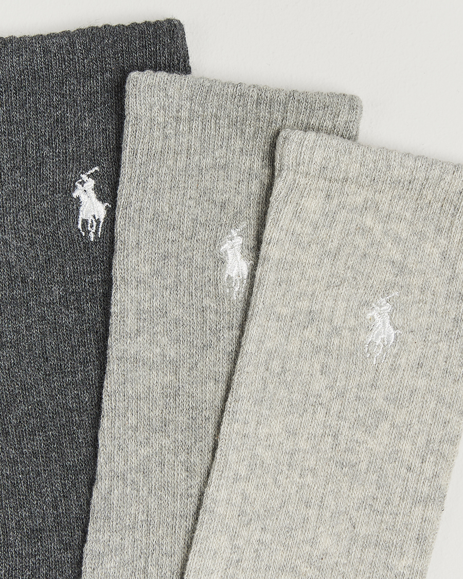 Herr |  | Polo Ralph Lauren | 3-Pack Rib Cotton Sock Grey