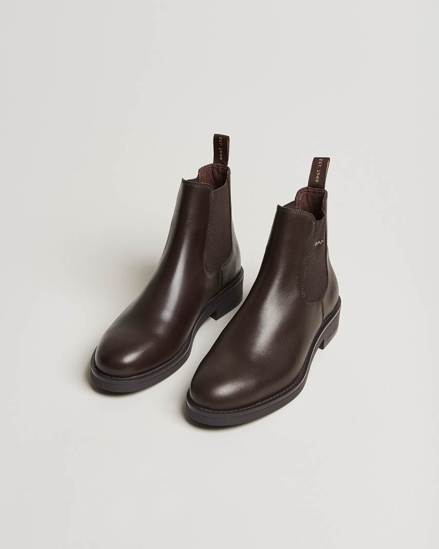 Herr | Skor | GANT | Prepdale Leather Chelsea Boot Dark Brown