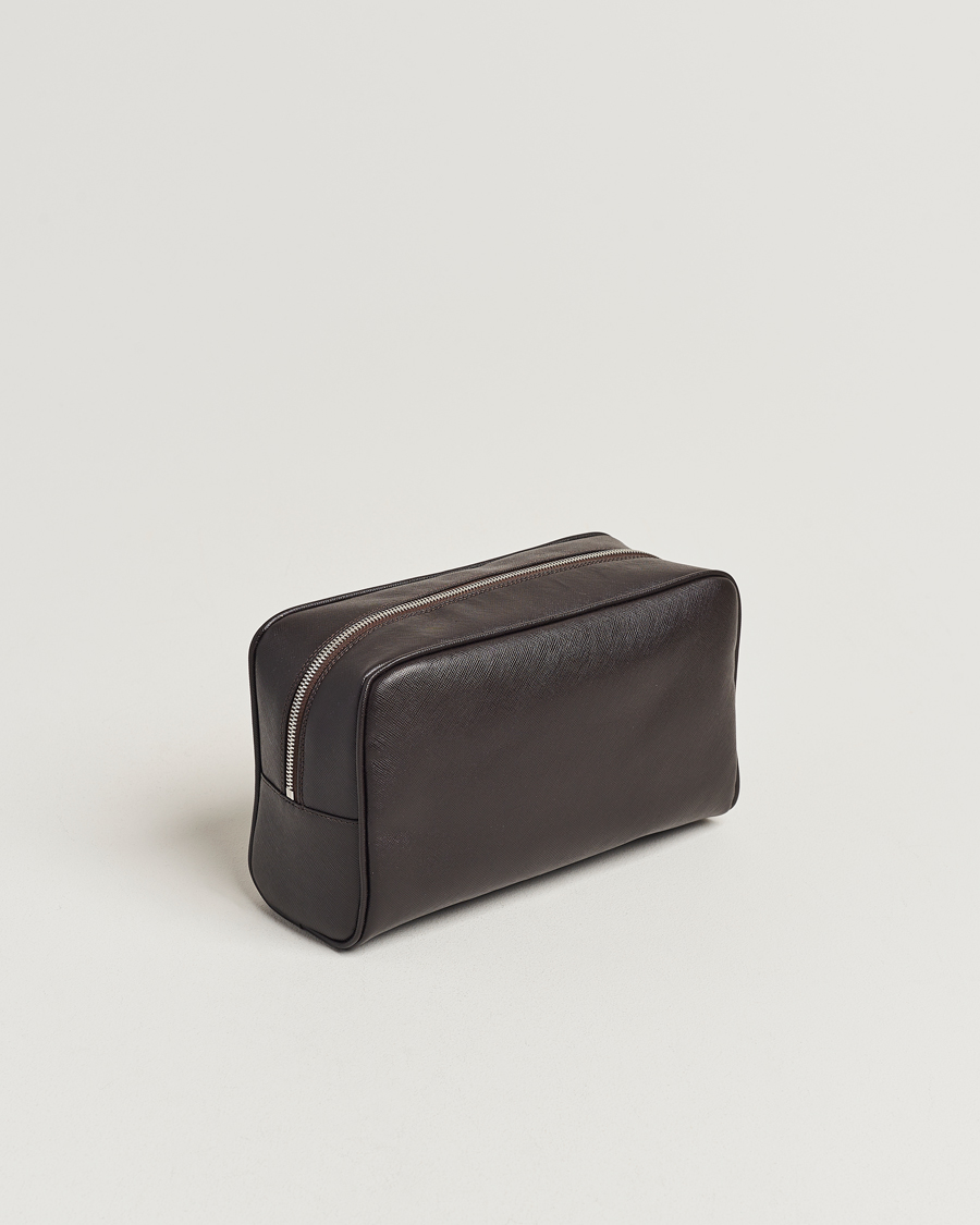 Herr | Necessärer | Oscar Jacobson | Grooming Leather Case Forastero Brown