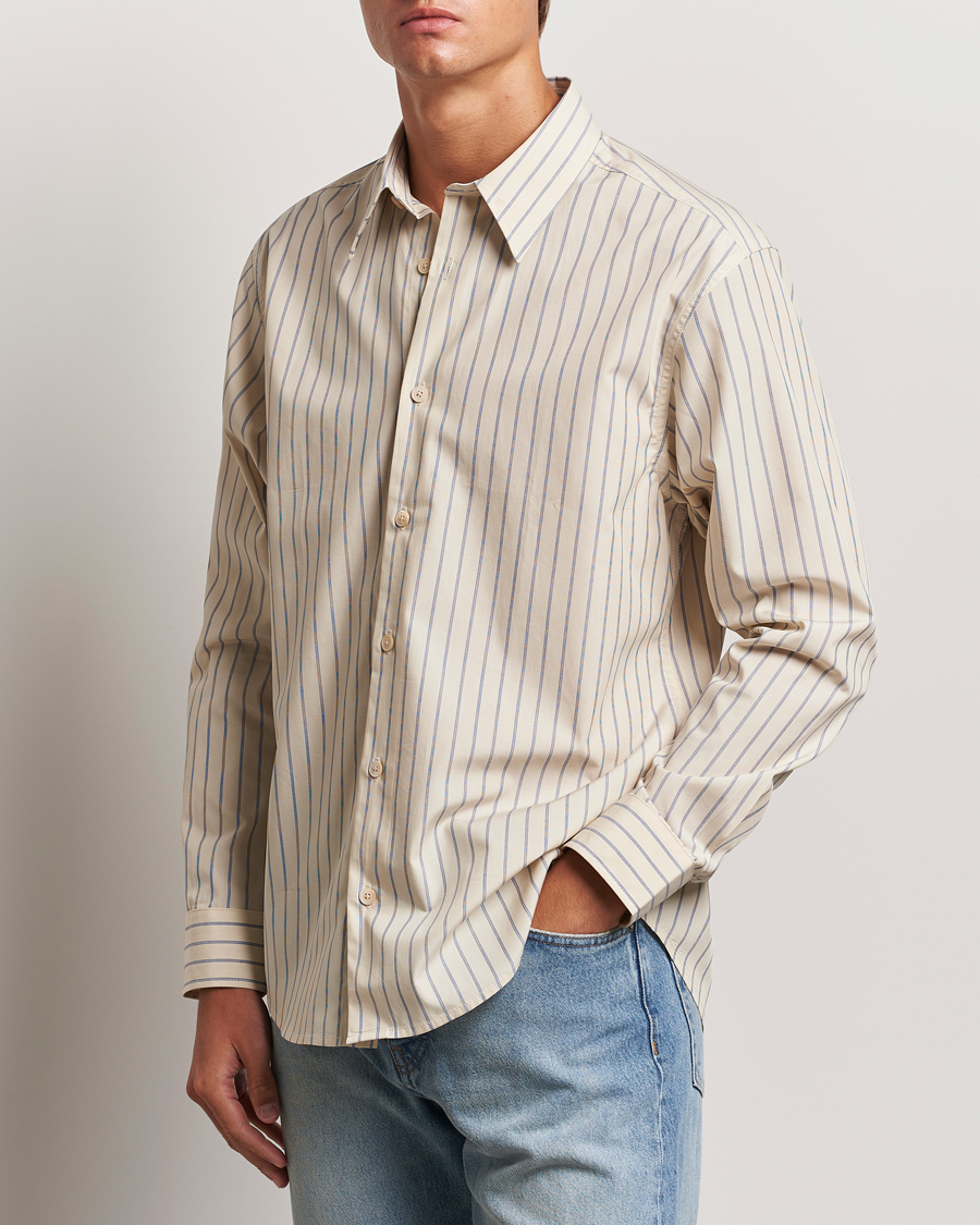 Herr |  | NN07 | Quinsy Striped Shirt Khaki