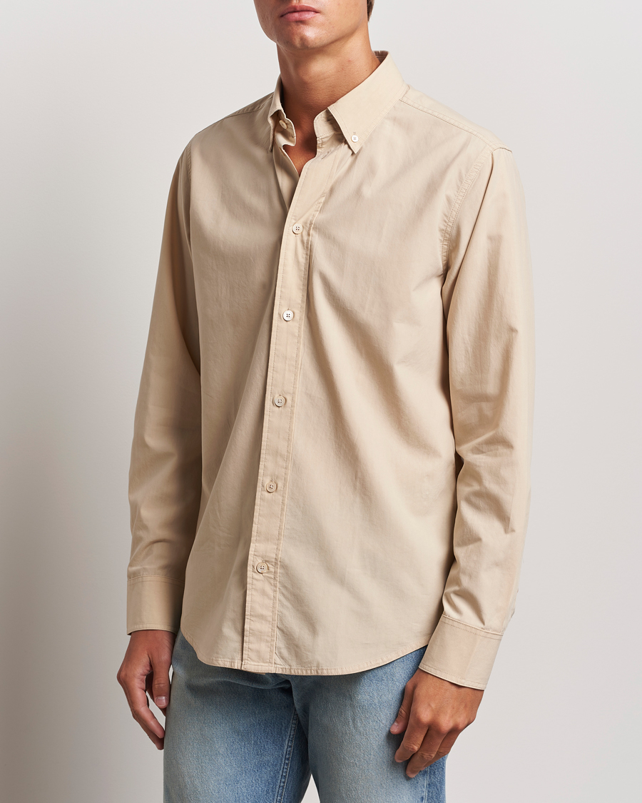 Herr |  | NN07 | Colby Lyocell/Cotton Button Down Shirt White Peppar