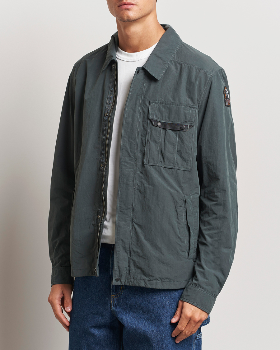 Herr |  | Parajumpers | Miura Peached Poplin Shirt Jacket Green Gables