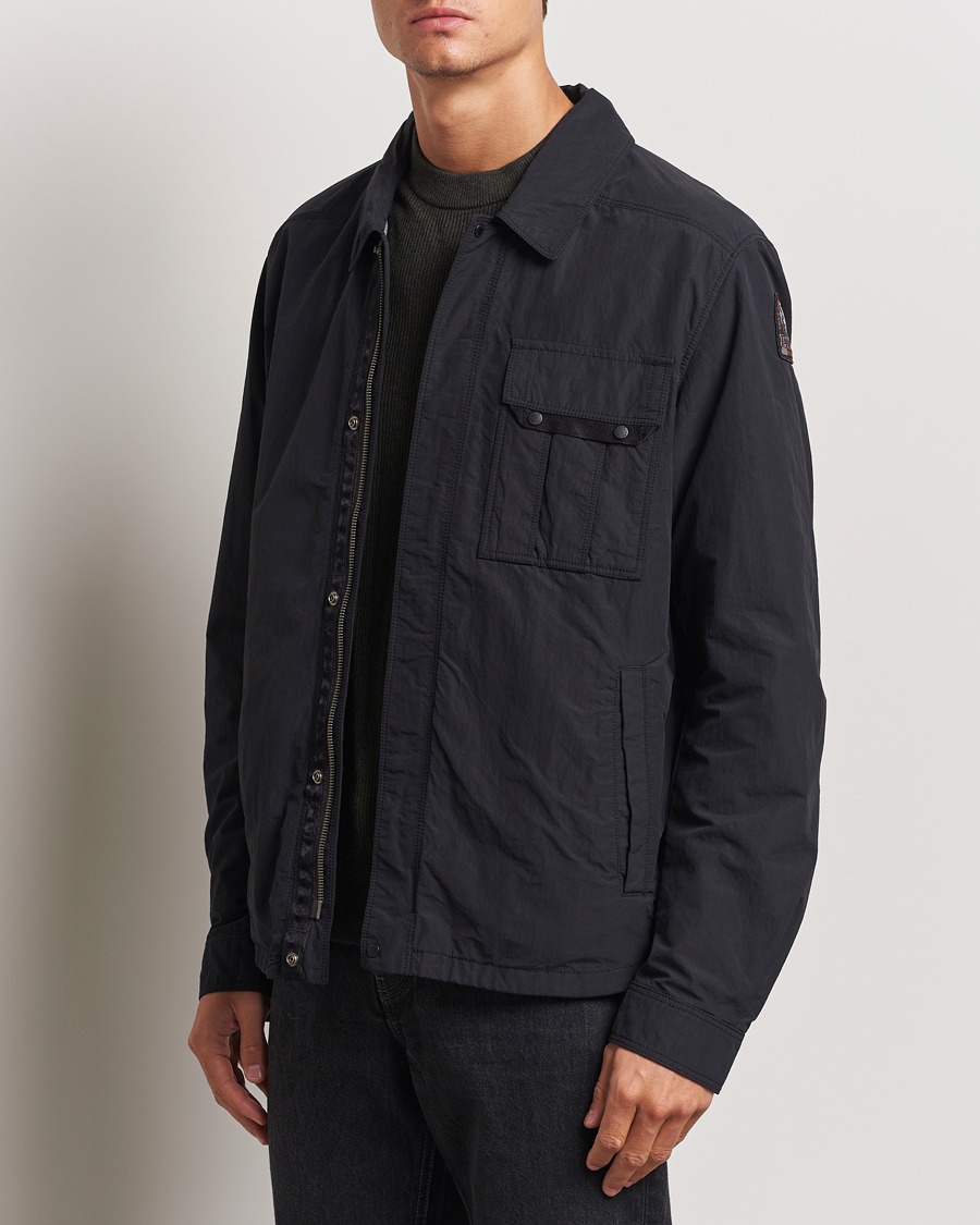 Herr |  | Parajumpers | Miura Peached Poplin Shirt Jacket Black