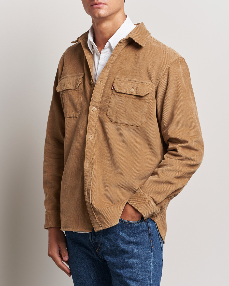 Herr | Skjortor | Levi\'s | Jackson Corduroy Worker Shirt Ermine Brown