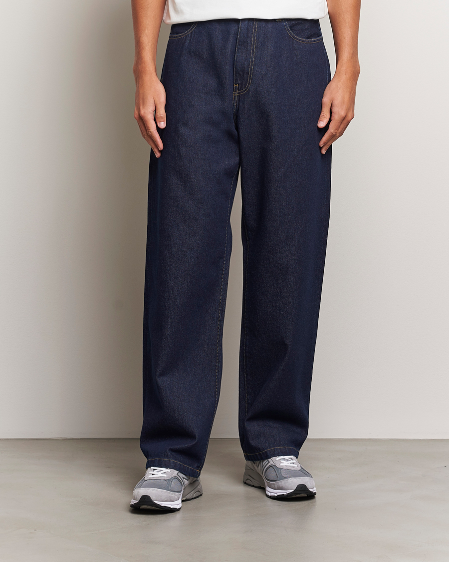 Herr | Kläder | Carhartt WIP | Landon Pant Robertson Denim Blue Rinsed