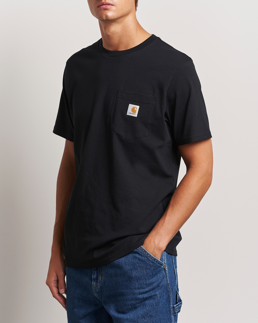 Herr | Svarta t-shirts | Carhartt WIP | Pocket Cotton T-Shirt Black