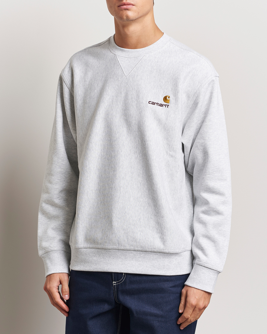 Herr |  | Carhartt WIP | American Script Sweatshirt Ash Heather