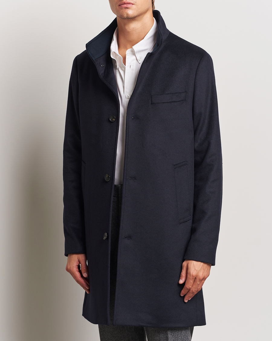 Herr | Business & Beyond - Casual | J.Lindeberg | Jesse Melton Cashmere Coat Navy