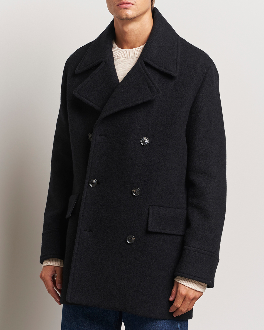 Herr |  | J.Lindeberg | Arno Double Breasted Coat Black