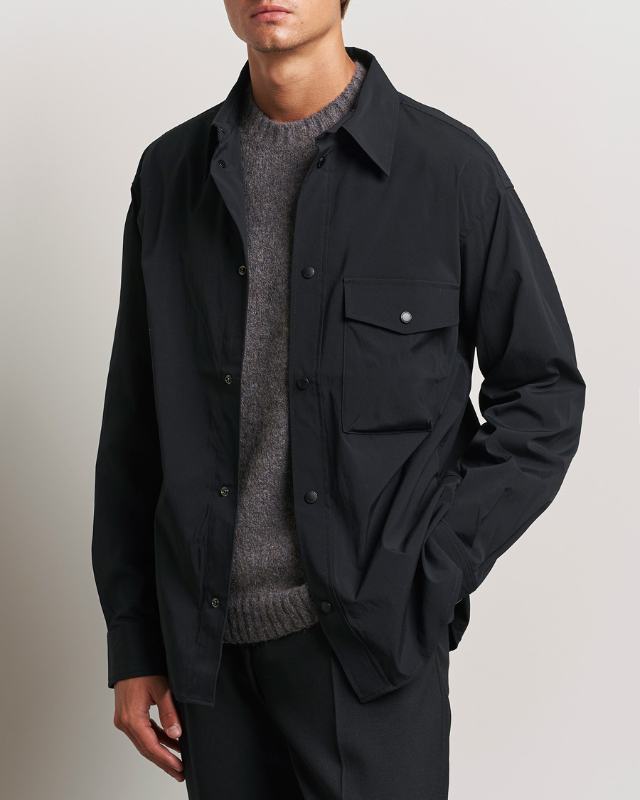 Herr |  | J.Lindeberg | Howard Tech Press Stud Shirt Black