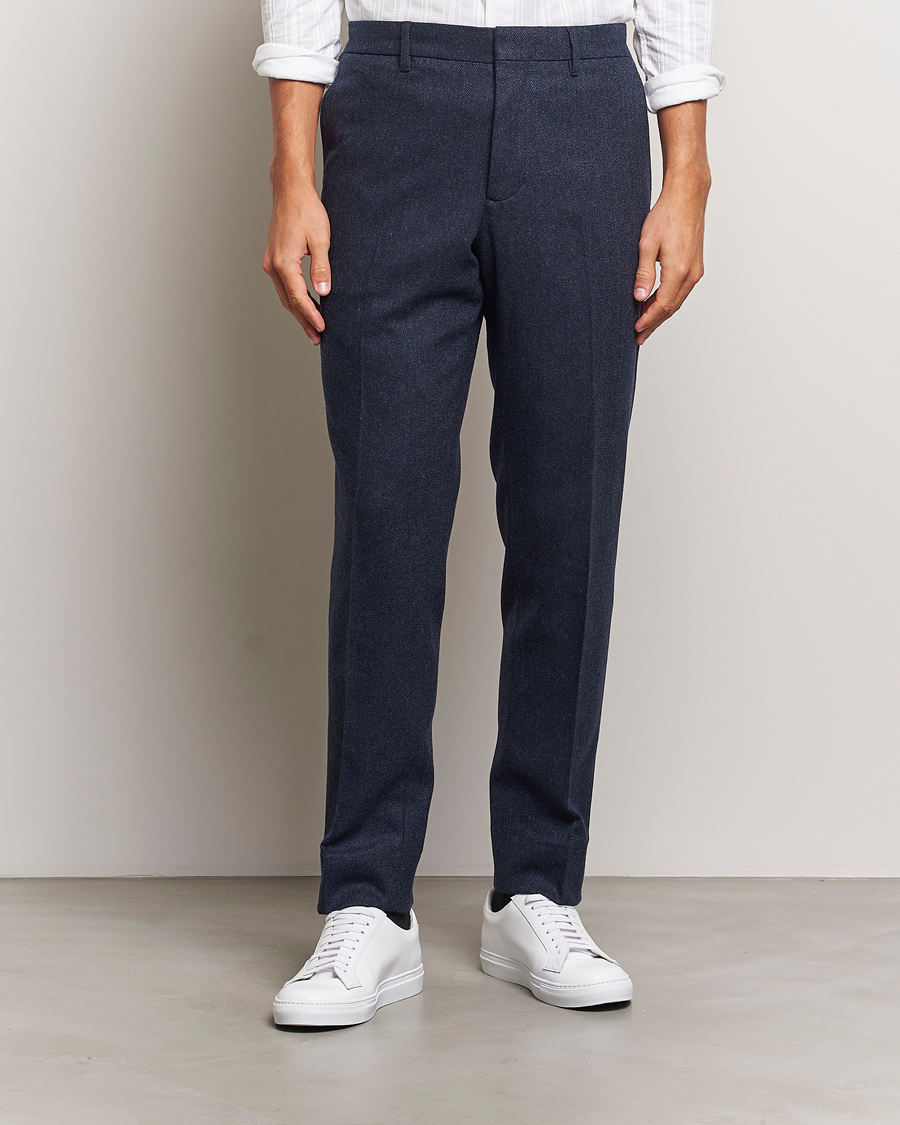 Herr |  | J.Lindeberg | Soren Twill Cash Flannel Pants Navy