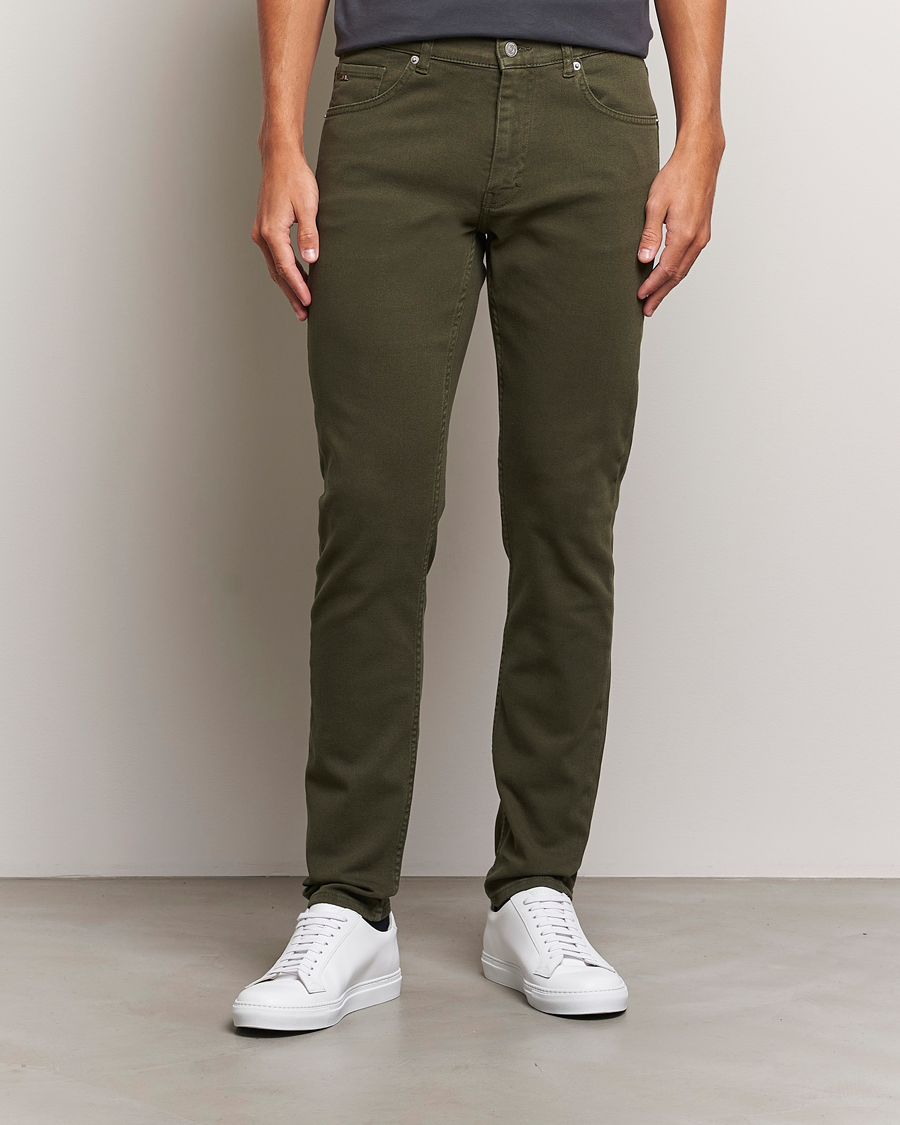 Herr |  | J.Lindeberg | Jay Solid Twill Stretch Jeans Forest Green