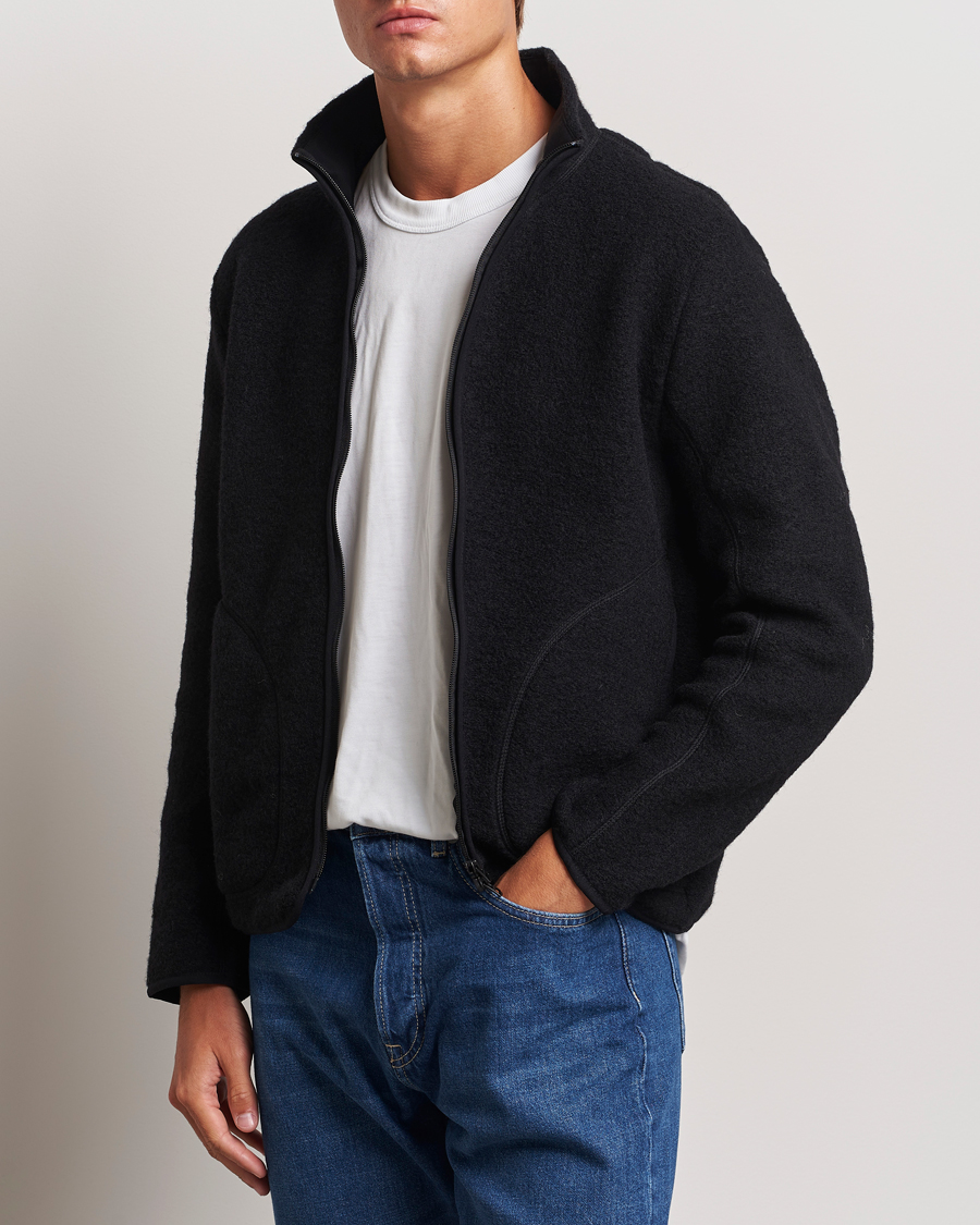 Herr | Business & Beyond - Casual | J.Lindeberg | Dustin Wool Fleece Jacket Black