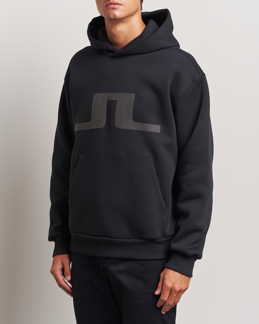 Herr | Business & Beyond - Casual | J.Lindeberg | Karson Graphic Hoodie Black