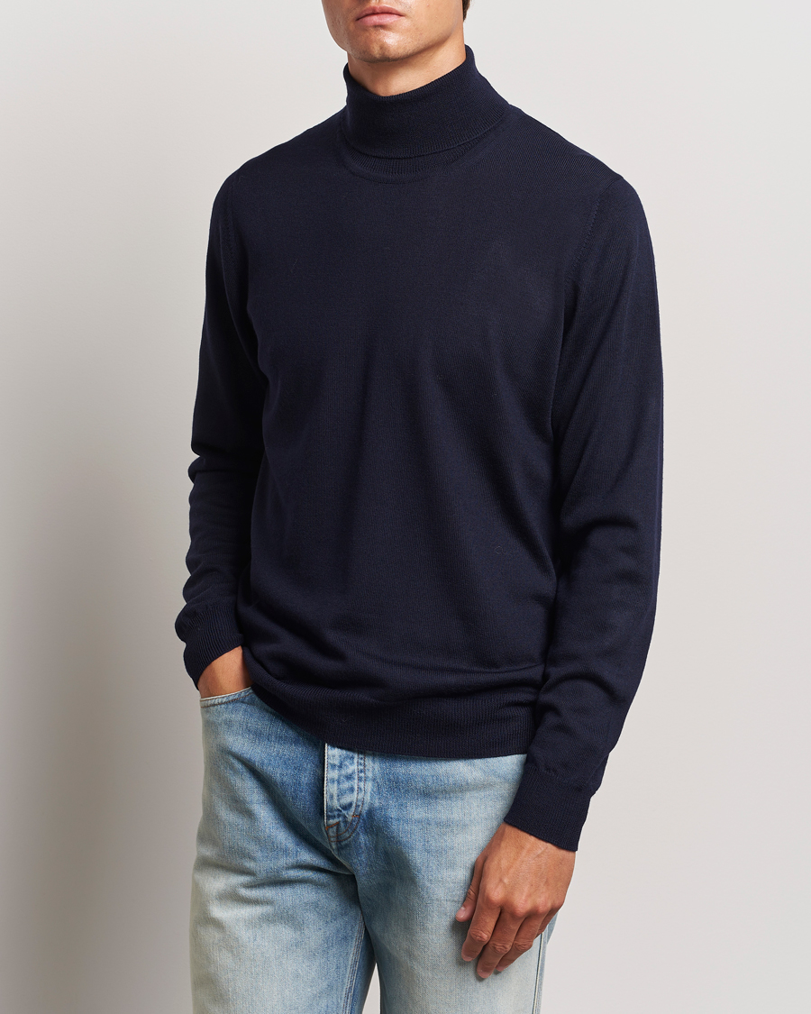 Herr | Business & Beyond - Casual | J.Lindeberg | Kaden Merino Turtleneck Navy