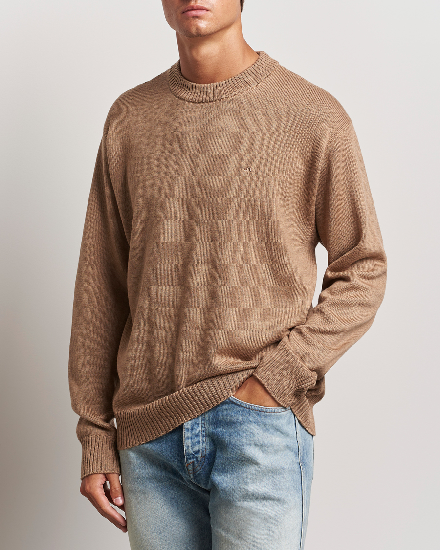 Herr |  | J.Lindeberg | Kino Merino Crew Neck Tiger Brown