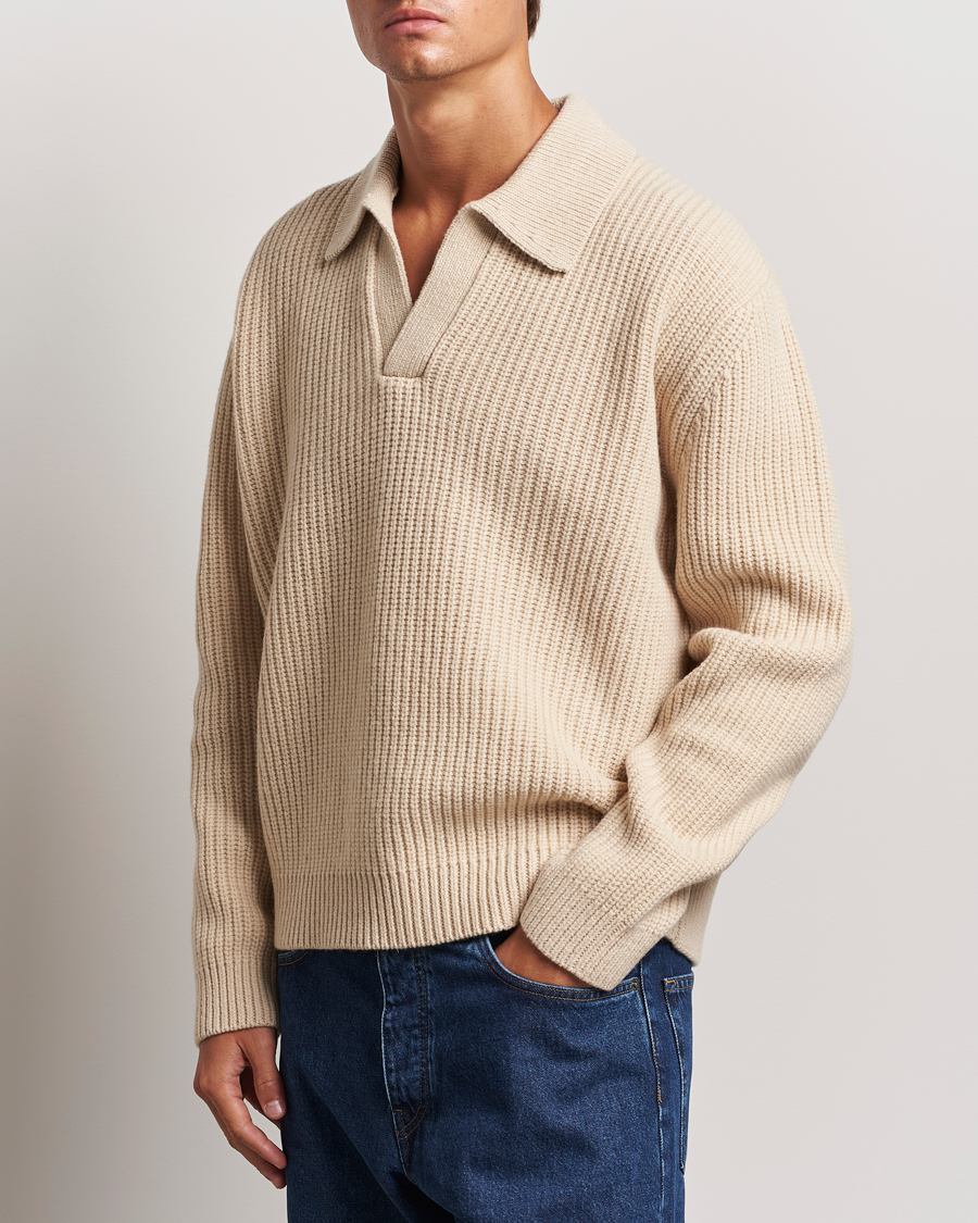 Herr | Business & Beyond - Casual | J.Lindeberg | Jethro Heavy Polo Knit Moonbeam