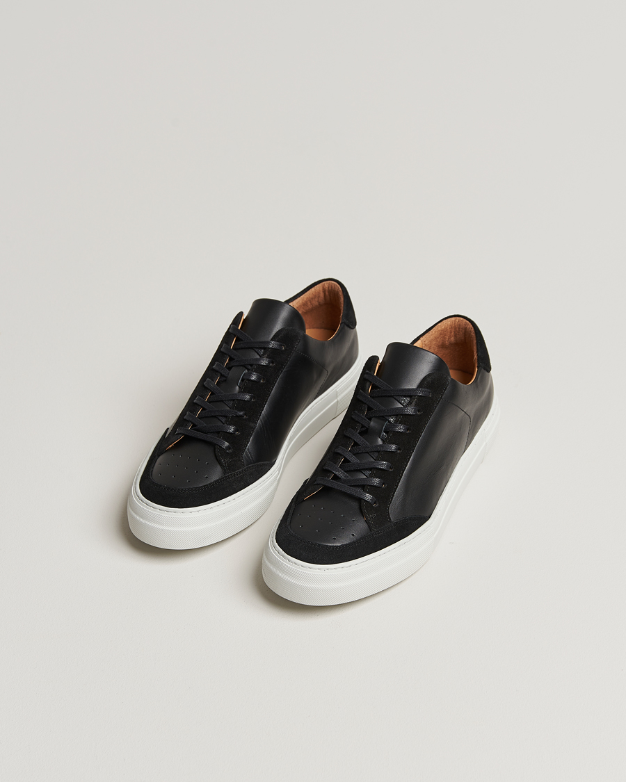 Herr |  | J.Lindeberg | Art Signature Leather Sneaker Black