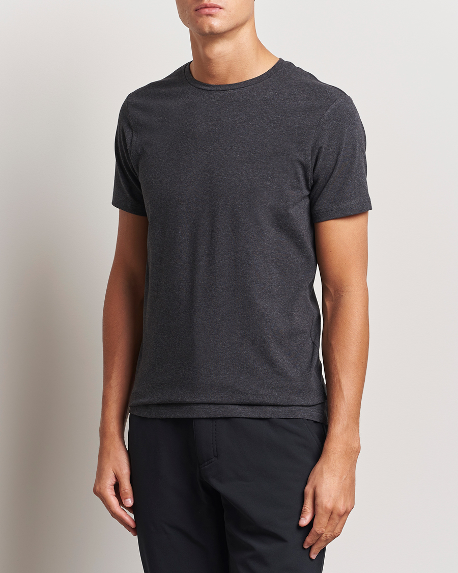 Herr |  | Bread & Boxers | 2-Pack Crew Neck T-Shirt Dark Grey Melange