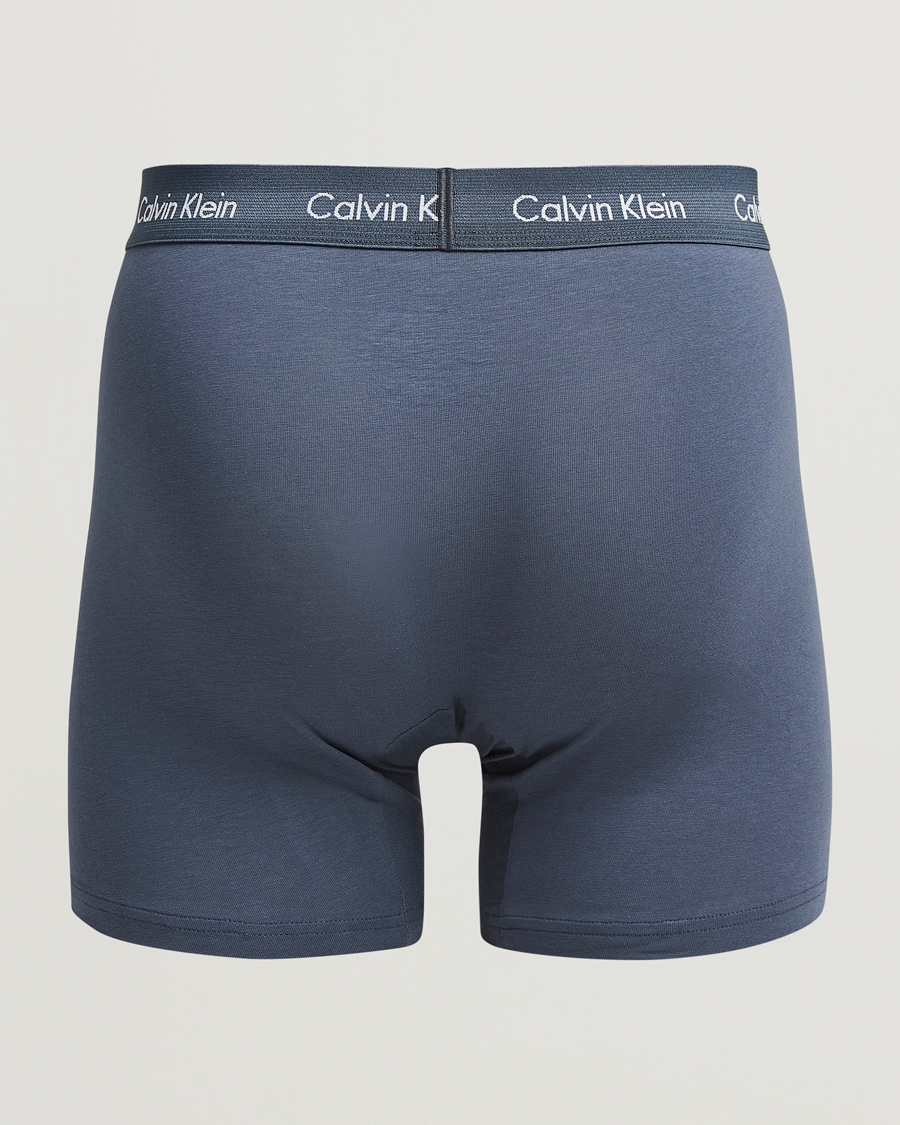 Herr |  | Calvin Klein | Cotton Stretch 3-Pack Boxer Brief Black/Blue/Grey