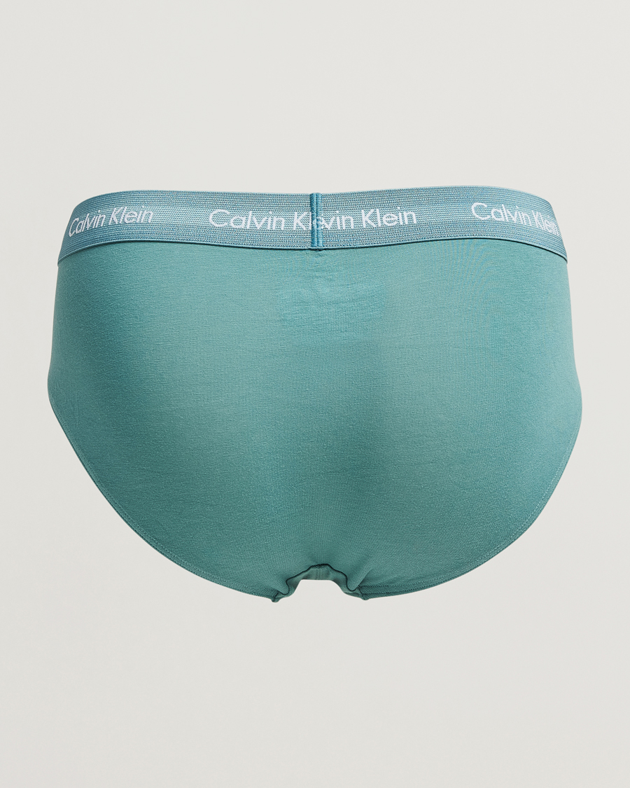 Herr |  | Calvin Klein | Cotton Stretch Hip Breif 3-Pack Black/Grey/Green