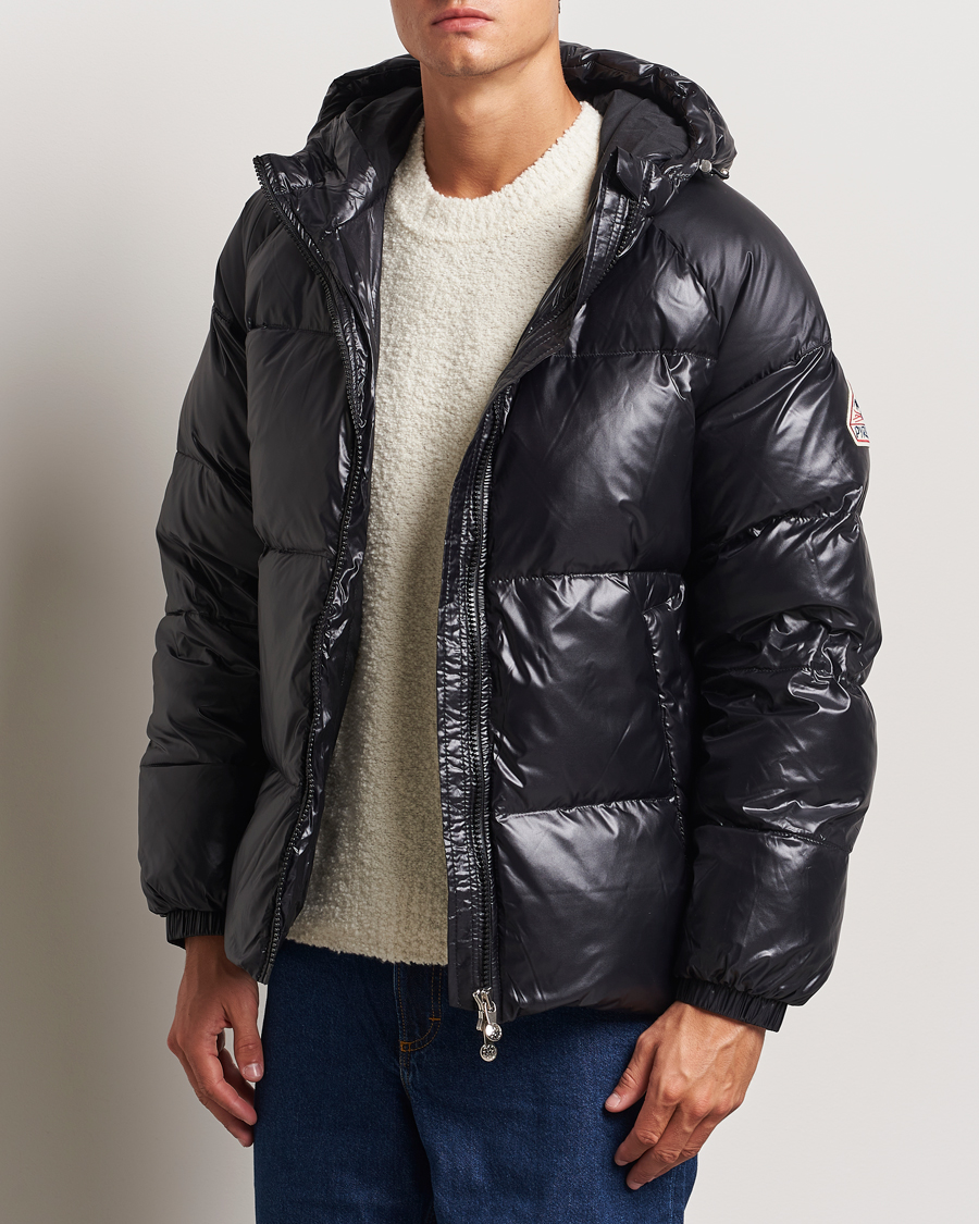 Herr | Dunjackor | Pyrenex | Sten Hooded Puffer Jacket Black