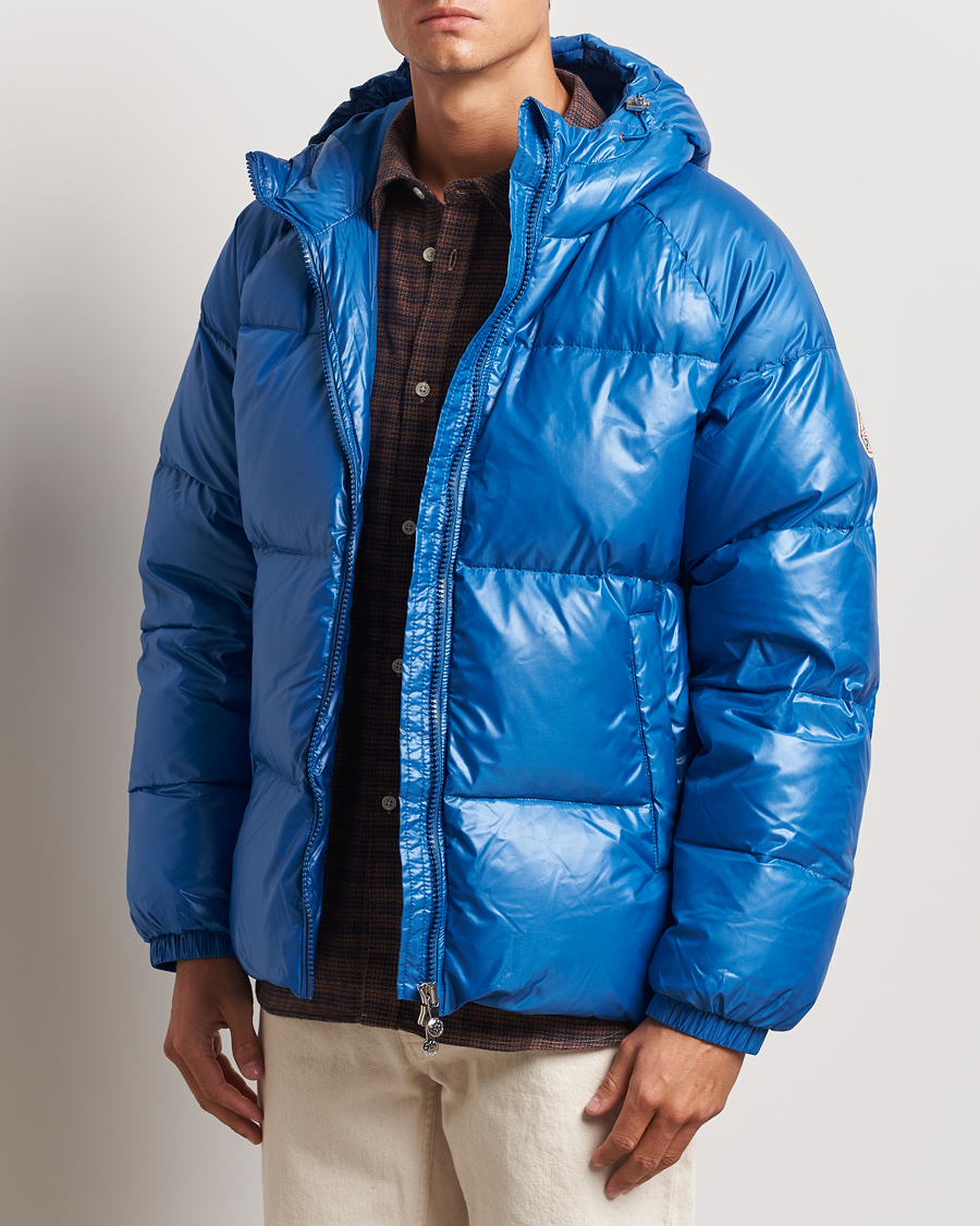 Herr | Outdoorjackor | Pyrenex | Sten Hooded Puffer Jacket Adriatic