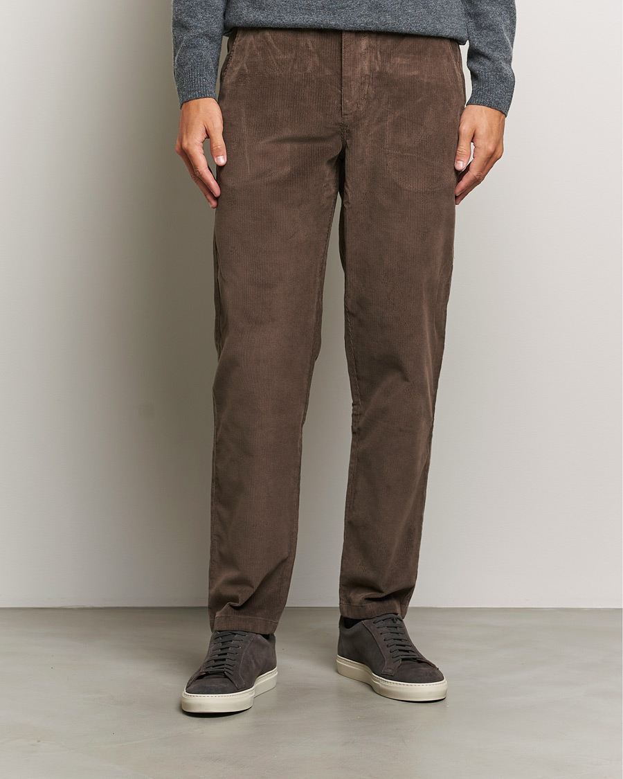 Herr |  | KnowledgeCotton Apparel | Chuck Regular Cord Trousers Chocolate