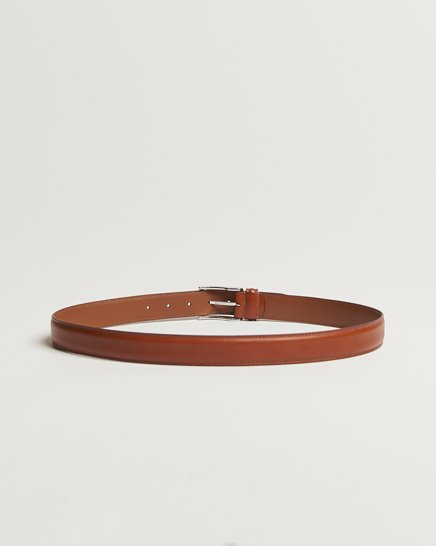 Herr |  | Anderson\'s | Leather Suit Belt 3 cm Light Brown