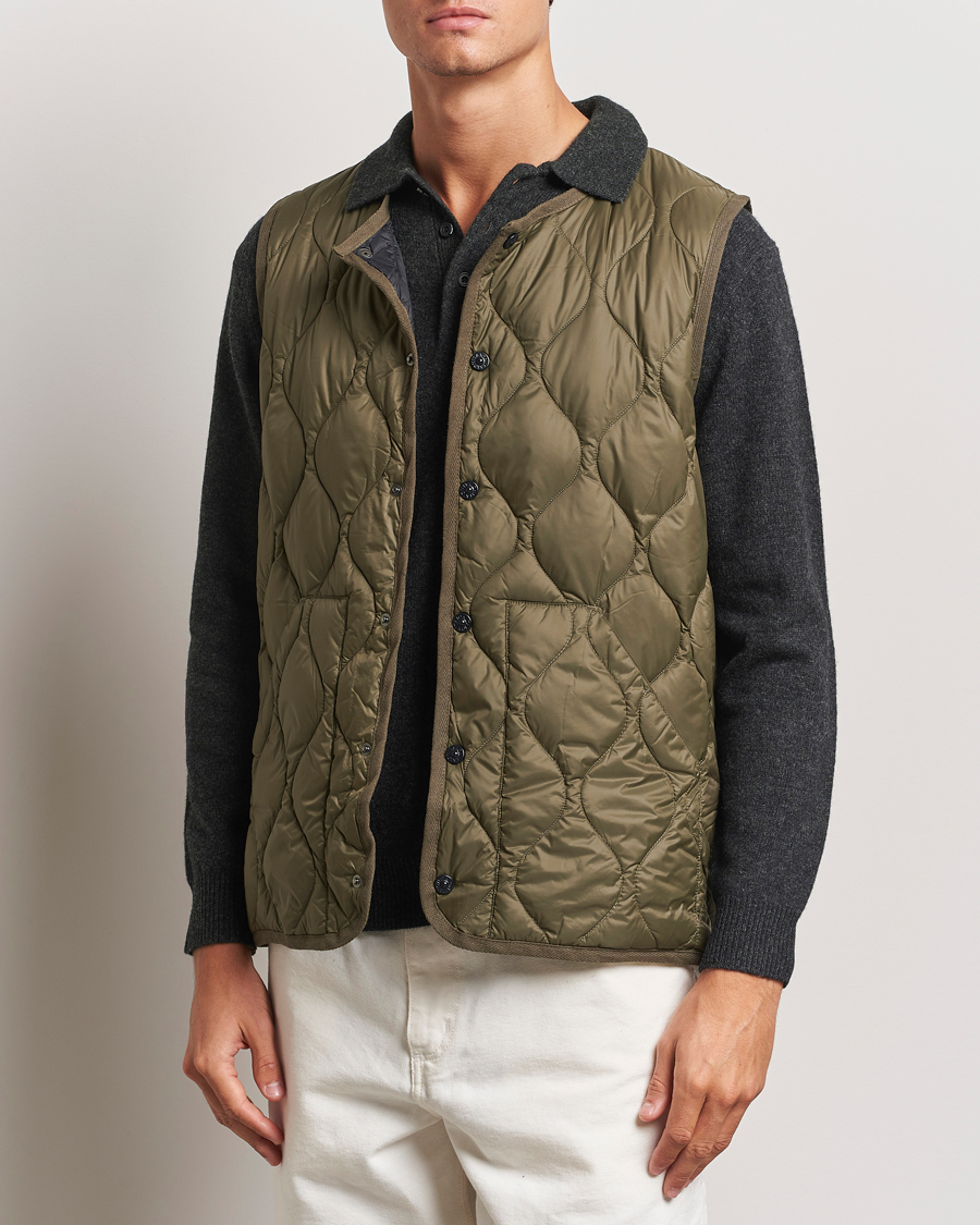 Herr | Jackor | TAION | Military Crew Neck Down Vest Dark Olive