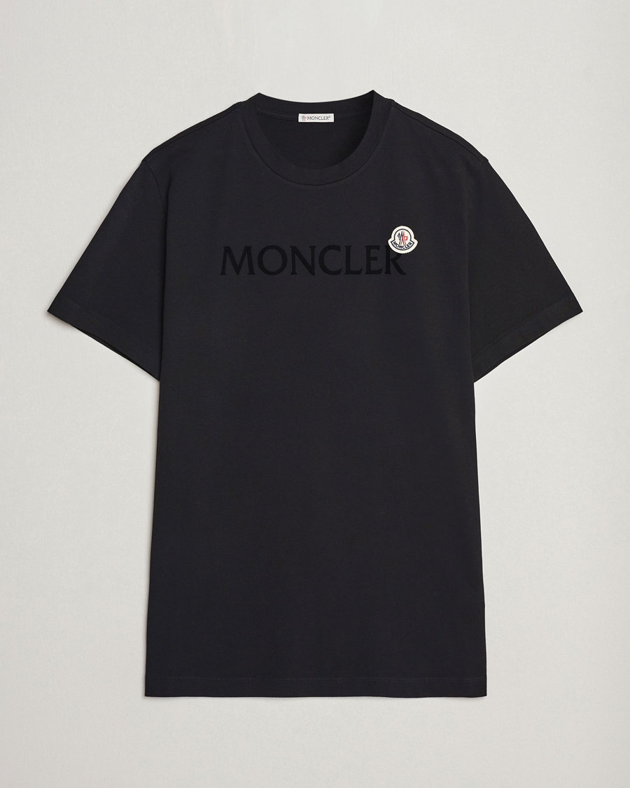 Moncler Lettering Logo T-Shirt Black