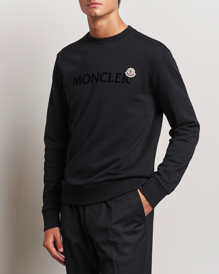 Herr | Tröjor | Moncler | Lettering Logo Sweatshirt Black