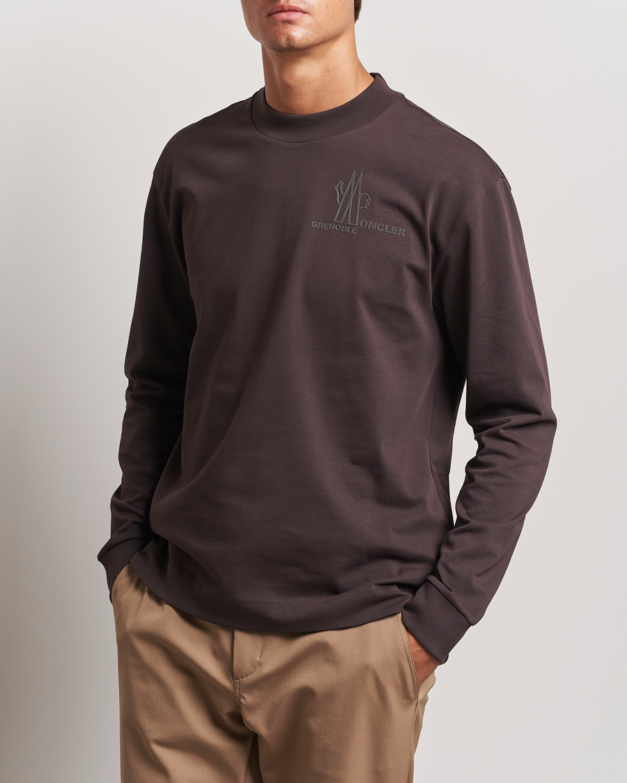 Herr |  | Moncler Grenoble | Long Sleeve T-Shirt Brown