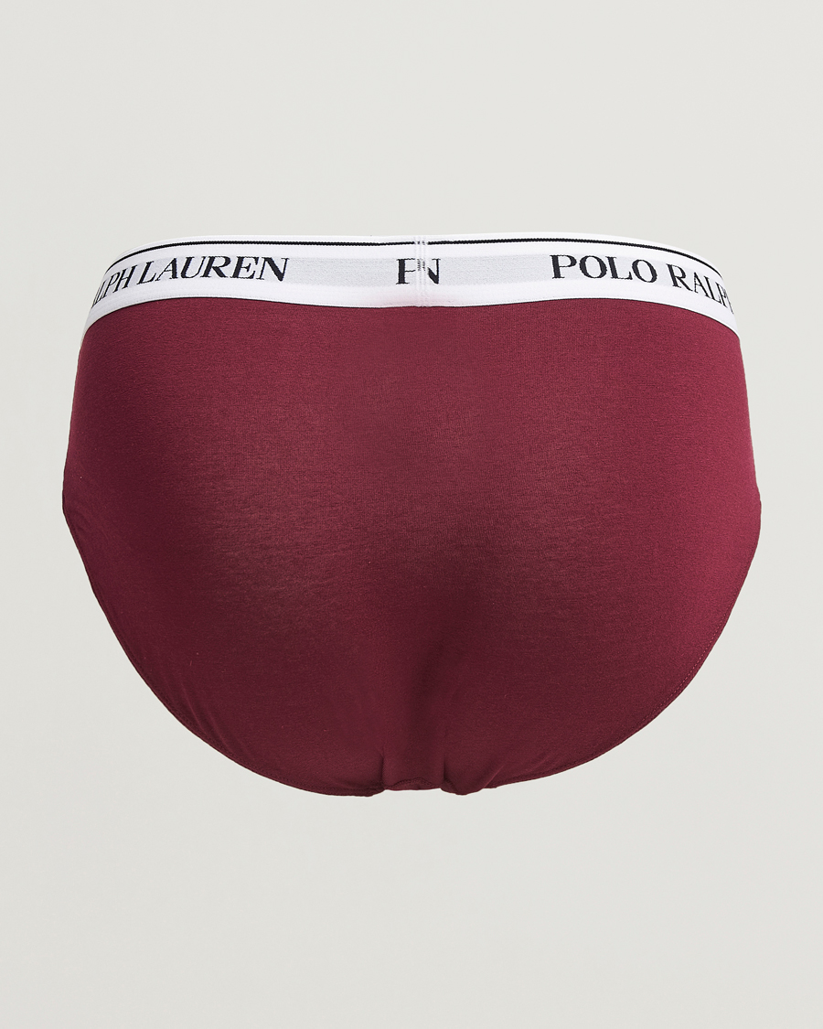 Herr |  | Polo Ralph Lauren | 3-Pack Brief Damson Red/Black/Fairway Green