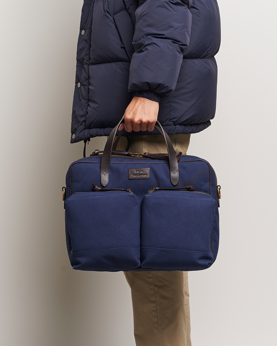 Herr |  | Polo Ralph Lauren | Commuter Canvas Messenger Bag Newport Navy/Dk Brown