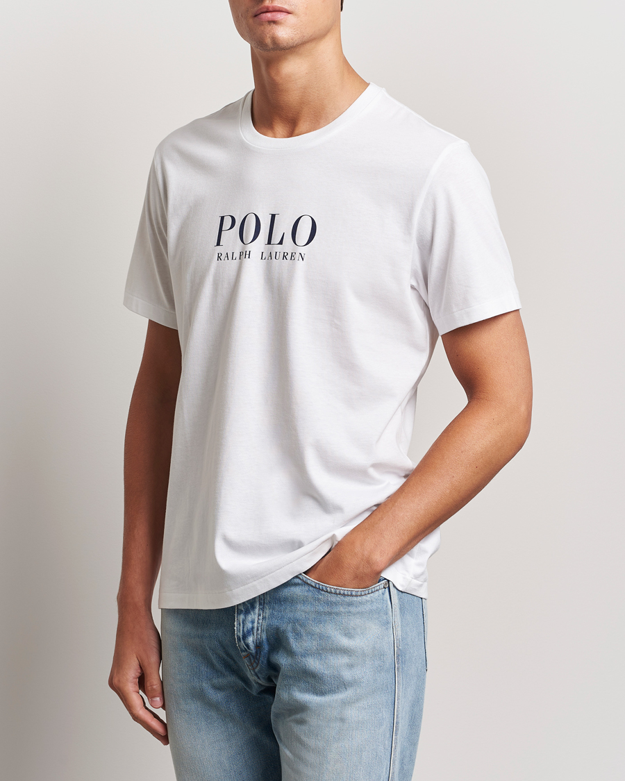Herr |  | Polo Ralph Lauren | Logo Cotton Jersey Sleep T-Shirt White