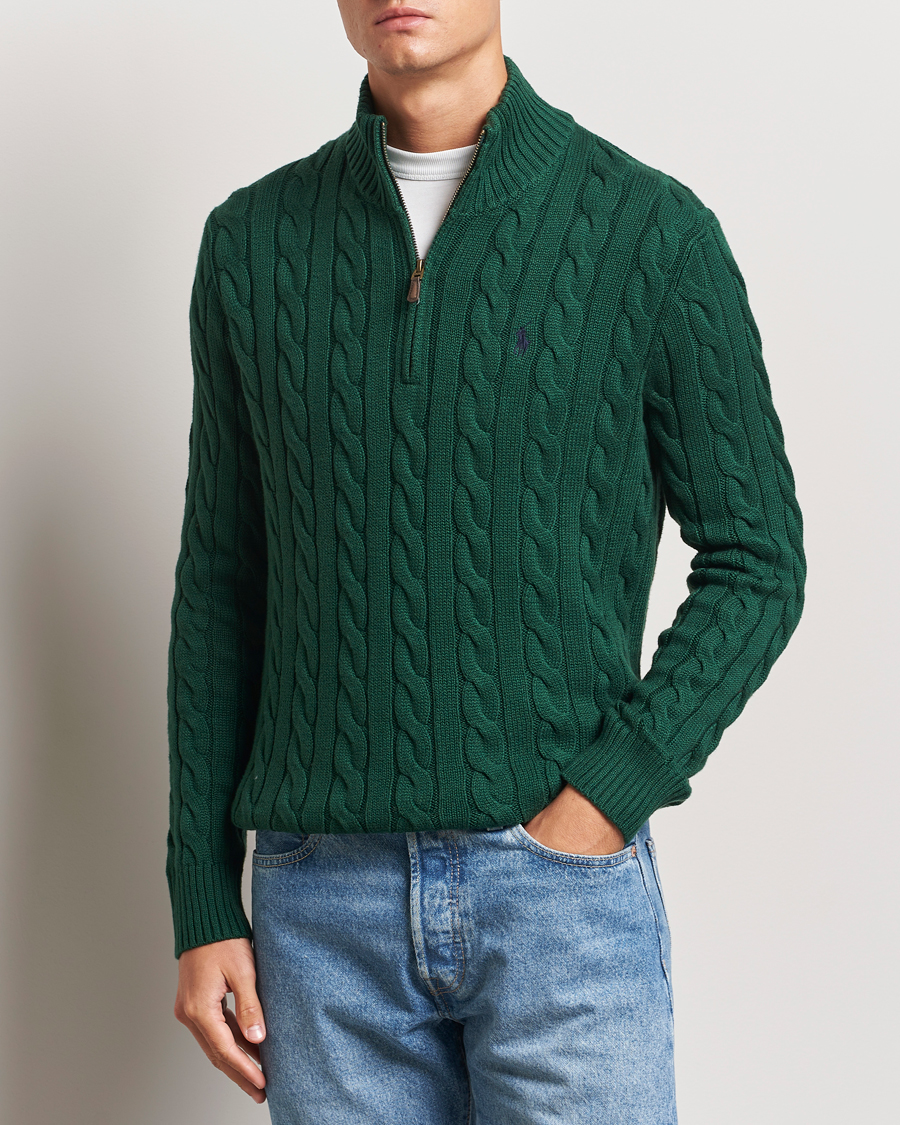 Herr |  | Polo Ralph Lauren | Cotton Cable Half Zip Vintage Pine