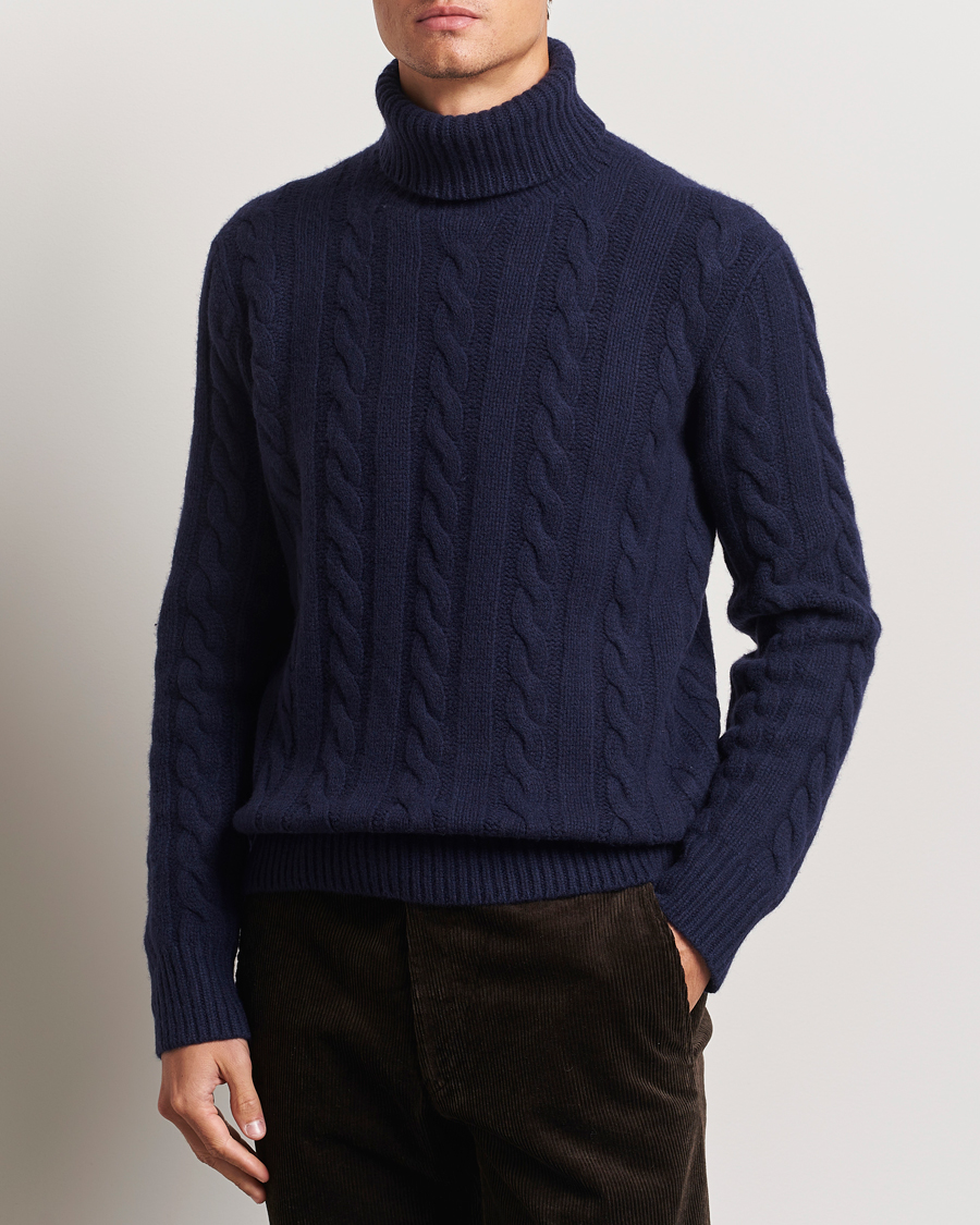 Herr |  | Polo Ralph Lauren | Wool/Cashmere Cable Rollneck Hunter Navy