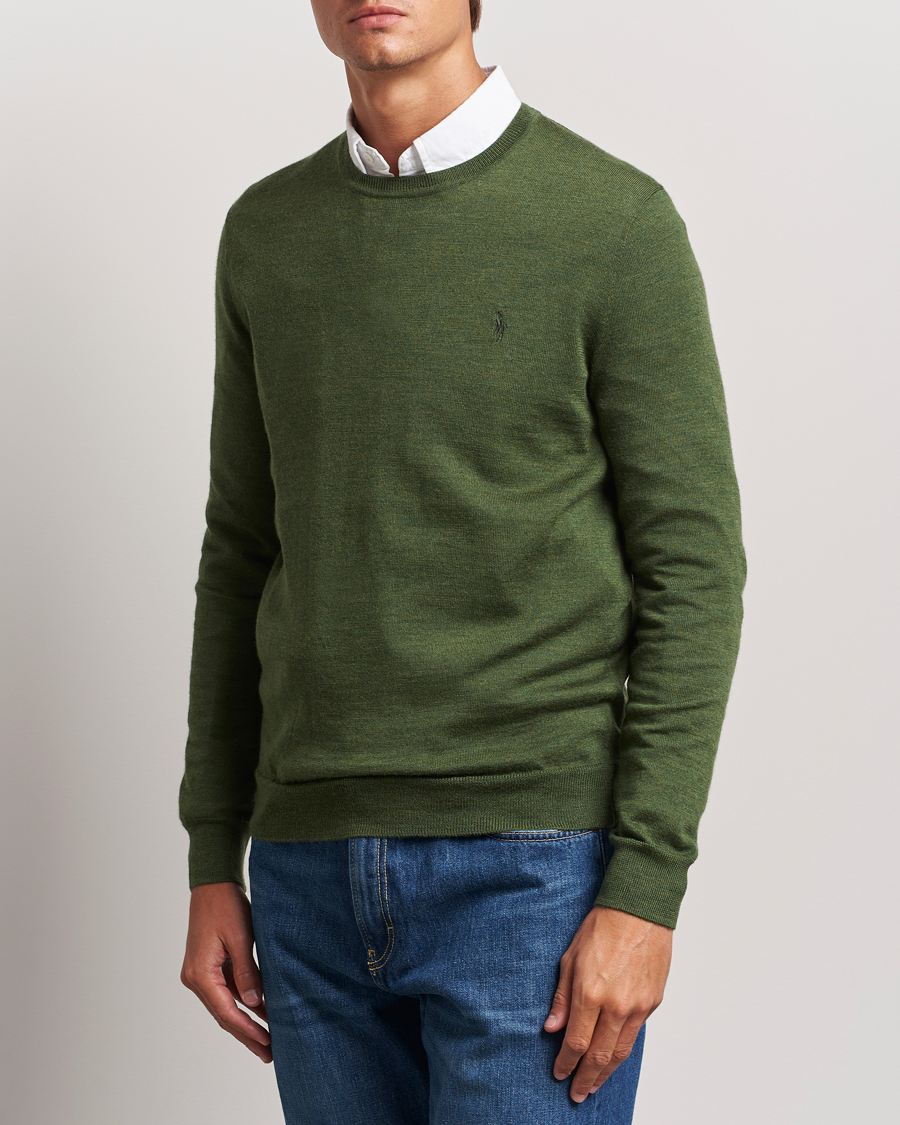 Herr |  | Polo Ralph Lauren | Merino Crew Neck Pullover Classic Olive Heather