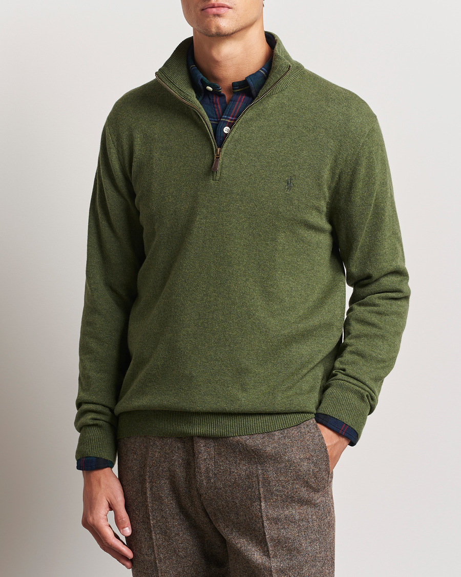 Herr |  | Polo Ralph Lauren | Merino Half-Zip Sweater Classic Olive Heather