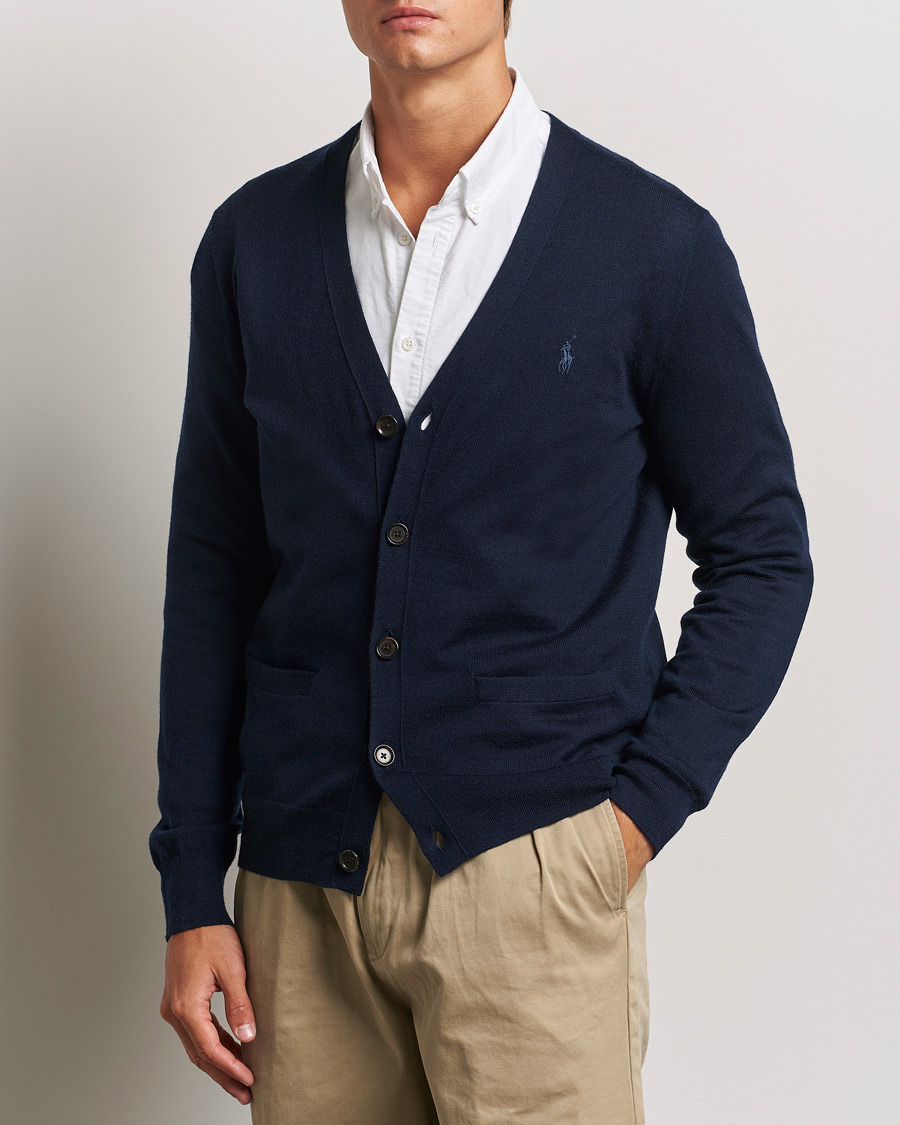 Herr |  | Polo Ralph Lauren | Merino Knitted Cardigan Hunter Navy