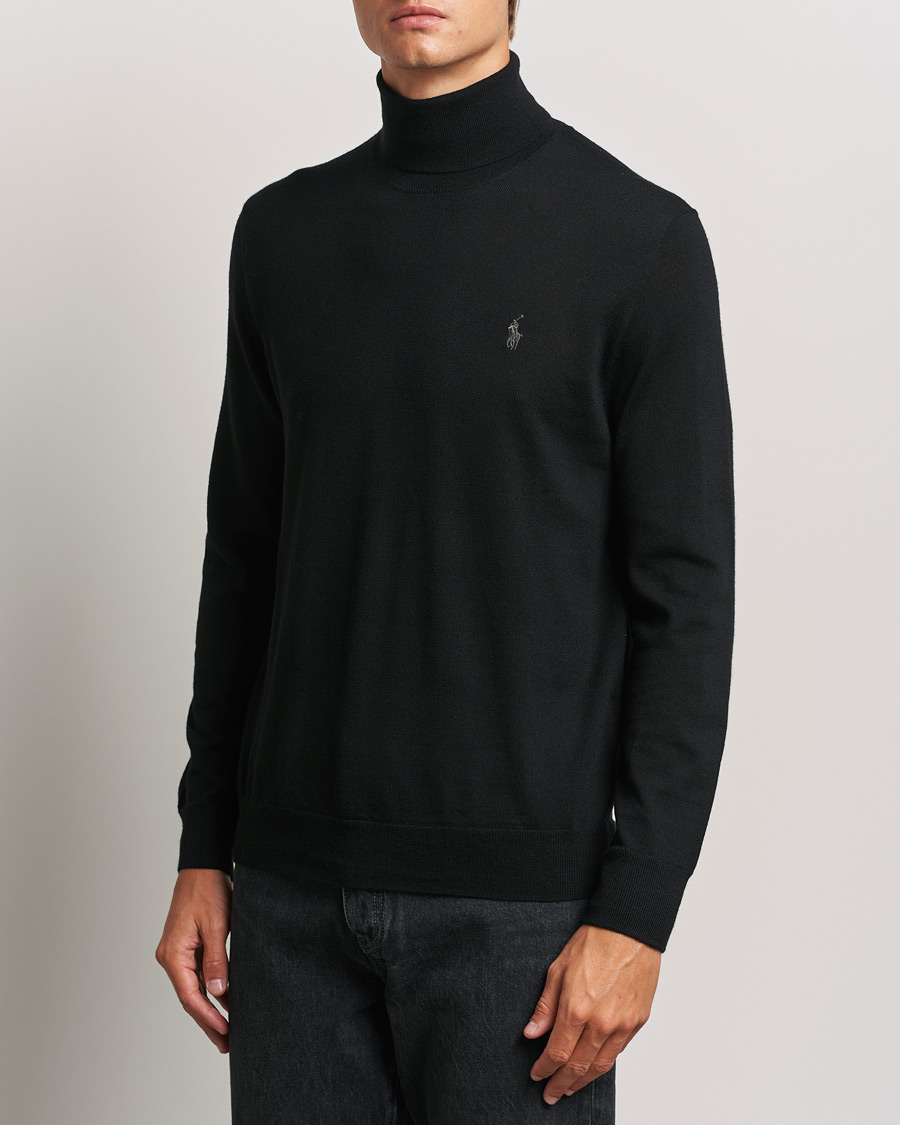 Herr |  | Polo Ralph Lauren | Merino Knitted Rollneck Polo Black