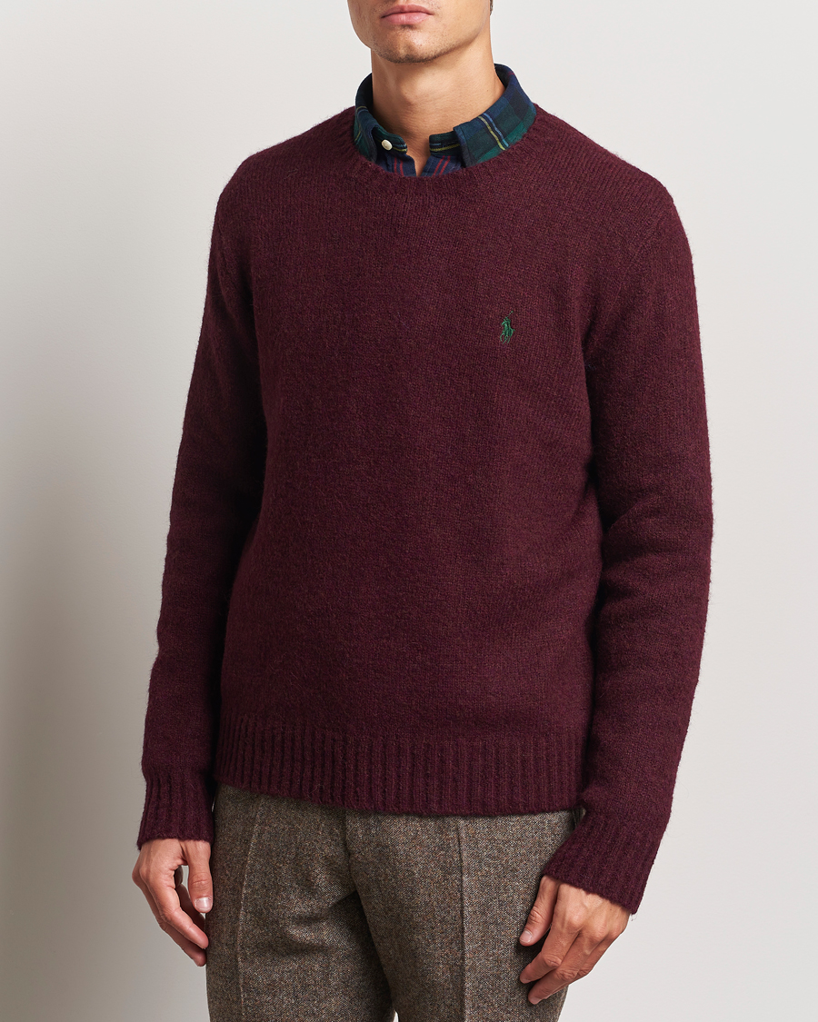 Herr |  | Polo Ralph Lauren | Alpaca Crew Neck Sweater Aged Wine Heather