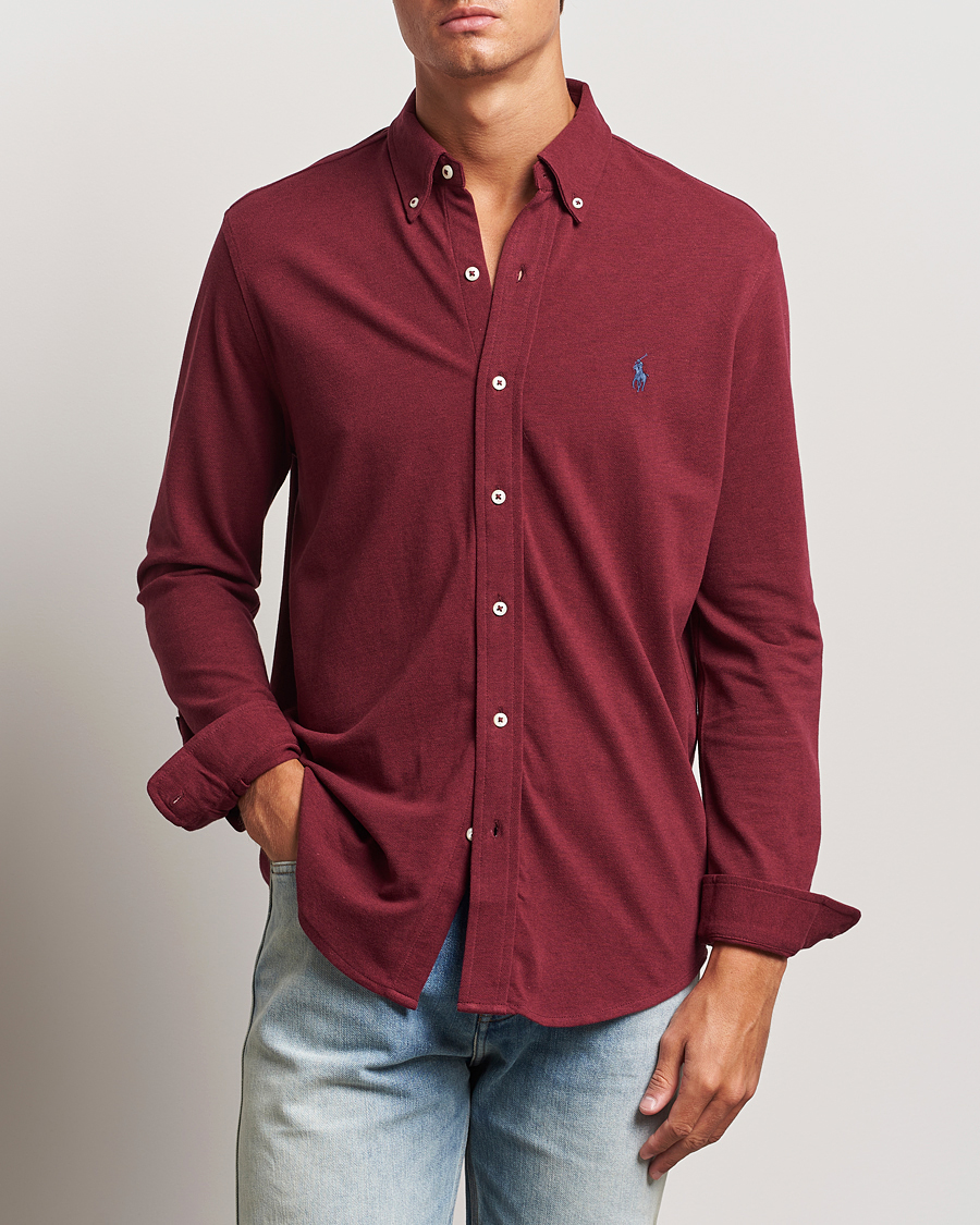 Herr |  | Polo Ralph Lauren | Featherweight Mesh Shirt Vintage Port Heather