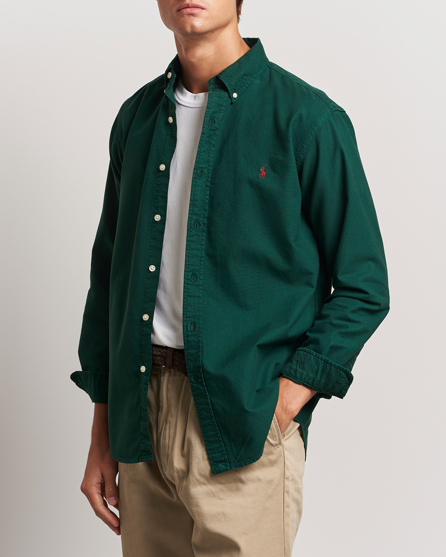 Herr |  | Polo Ralph Lauren | Custom Slim Fit Oxford Shirt Moss Agate